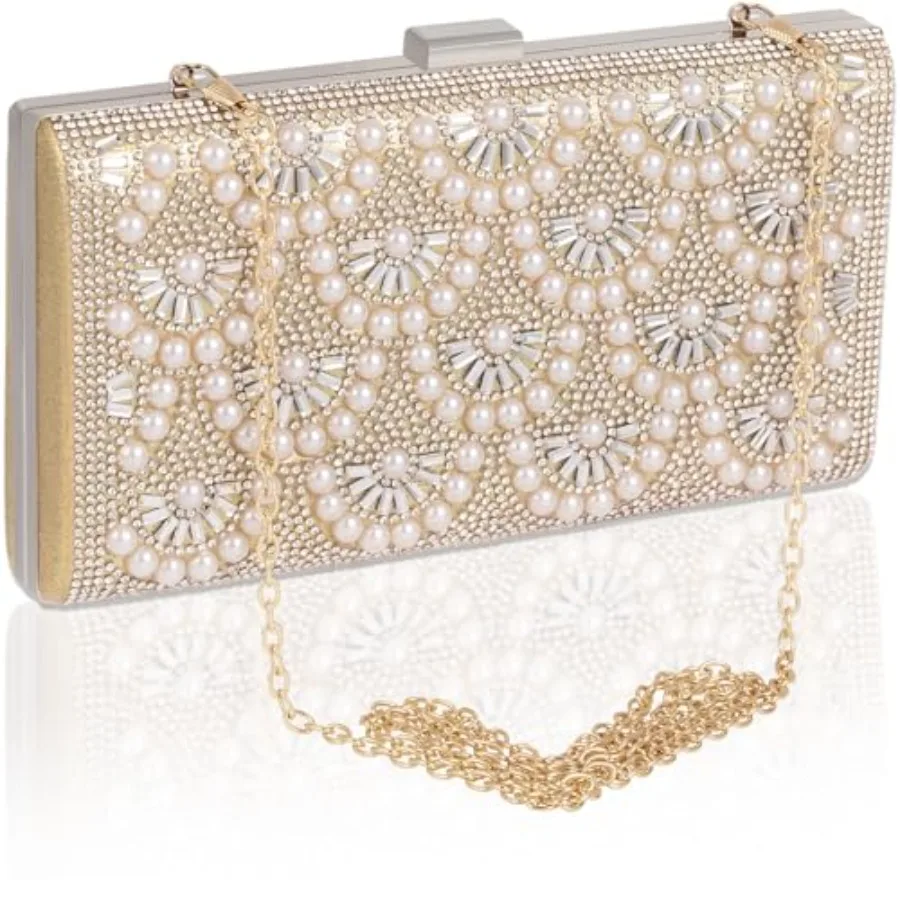 Evening Clutch Pearl Purse for Women, Party Clutches Bag Wedding Formal Handbags
Evening Clutch Pearl Purse for Women, Party Clutches Bag Wedding Formal Handbags