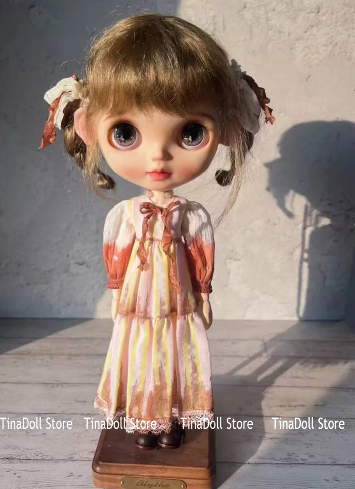 (TinaDoll Store) Vintage dyeing style Landoudou/blythe one-piece dress for Landazz Landoudou/Blythe/ob22/ob24 Doll
(TinaDoll Store) Vintage dyeing style Landoudou/blythe one-piece dress for Landazz Landoudou/Blythe/ob22/ob24 Doll