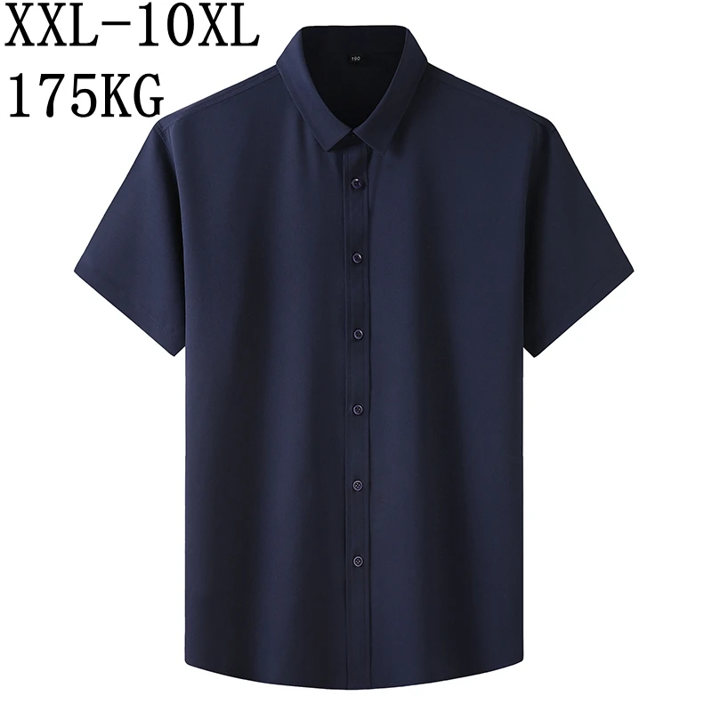 8XL 7XL New Summer Business Formal Shirts For Men Short Sleeve Loose Dress Shirt Man chemise homme Casual Brand Clothes
8XL 7XL New Summer Business Formal Shirts For Men Short Sleeve Loose Dress Shirt Man chemise homme Casual Brand Clothes