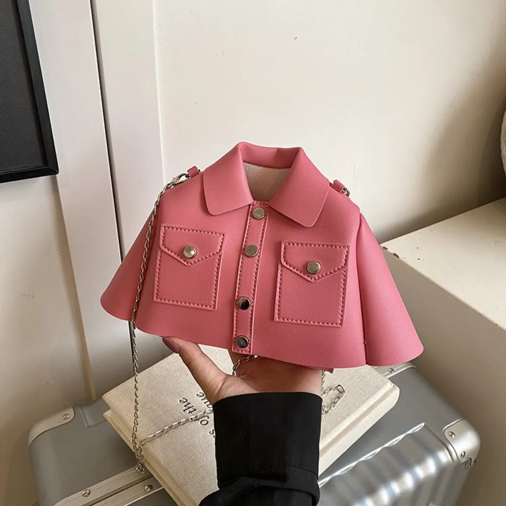 Однотонная сумка-кроссбоди в форме предмета одежды из искусственной кожи, с цепочкой, в стиле Харадзюку, корейский стиль, женская сумка на плечо, повседневная
Однотонная сумка-кроссбоди в форме предмета одежды из искусственной кожи, с цепочкой, в стиле Харадзюку, корейский стиль, женская сумка на плечо, повседневная