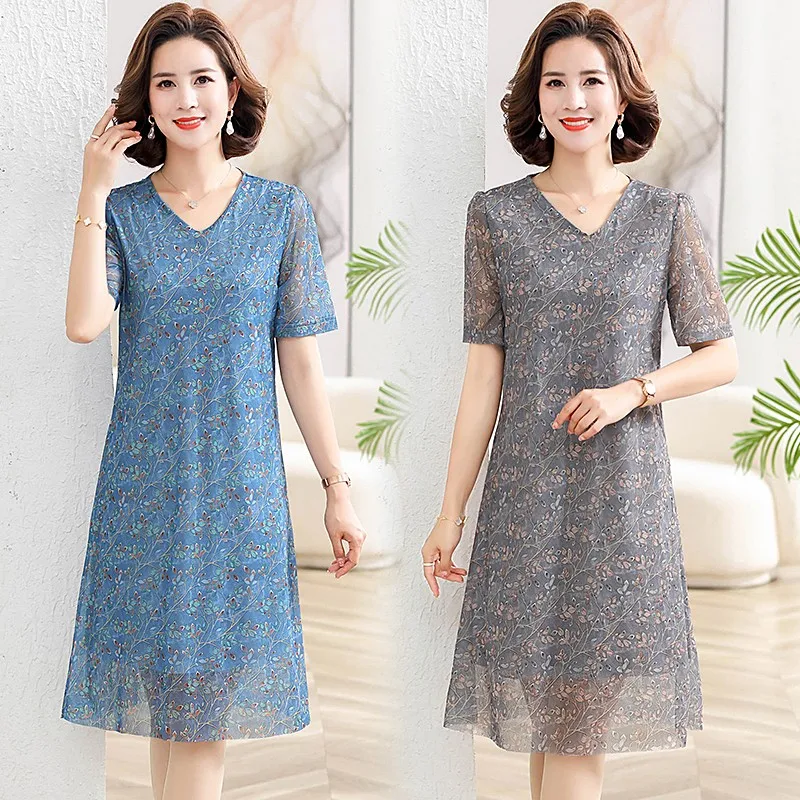 2023 V-Neck Short Sleeve Dresses Vintage Floral Printed Summer Women's Clothing Stylish Loose Midi Dress
2023 V-Neck Short Sleeve Dresses Vintage Floral Printed Summer Women's Clothing Stylish Loose Midi Dress