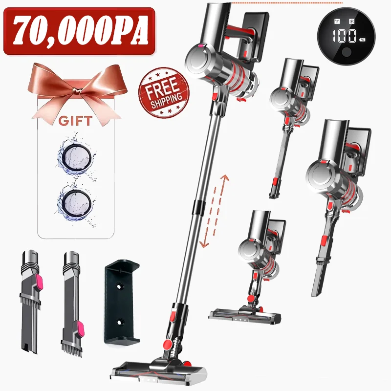KOVOKI 210 Вт 70000PA Беспроводной ручной пылесос Интеллектуальная бытовая техника с высокой мощностью всасывания 2200 мАч * 6 батарей
KOVOKI 210 Вт 70000PA Беспроводной ручной пылесос Интеллектуальная бытовая техника с высокой мощностью всасывания 2200 мАч * 6 батарей