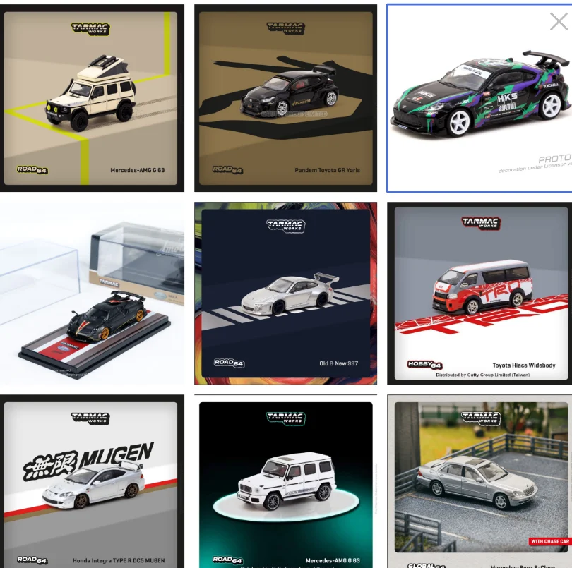 TarmacWorks1/64 Alloy Car Set AMG Benz & RX-7 & Alfa & Nissan
TarmacWorks1/64 Alloy Car Set AMG Benz & RX-7 & Alfa & Nissan