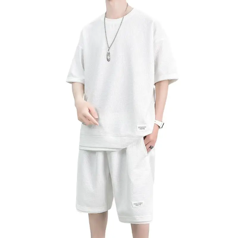 Summer Fashion Breathable New Fashion Brand Loose Personality Simple Matching Handsome Men Leisure Set
Summer Fashion Breathable New Fashion Brand Loose Personality Simple Matching Handsome Men Leisure Set