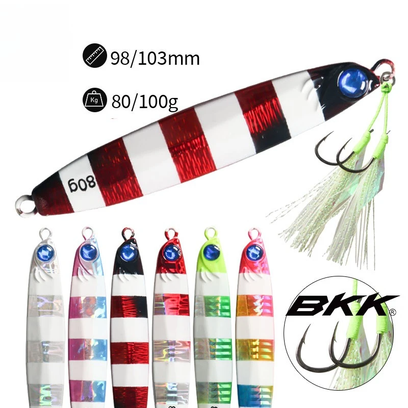 New Metal Jig Saltwater Shore Casting80g90gPike Offshore LongFishing Lure Cast SeaLure Artificial Bait with AssistHooks Slow Jig
New Metal Jig Saltwater Shore Casting80g90gPike Offshore LongFishing Lure Cast SeaLure Artificial Bait with AssistHooks Slow Jig