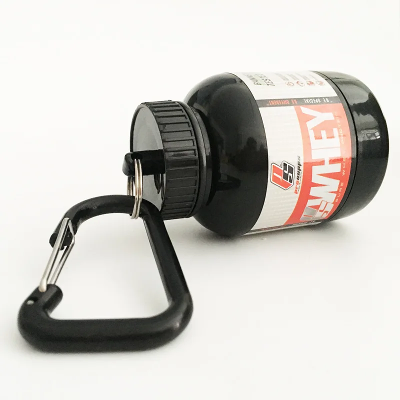 Mini Portable Protein Powder with Keychain Funnel Medicine Bottle Gym Mountaineering Buckle Small Powder Box
Mini Portable Protein Powder with Keychain Funnel Medicine Bottle Gym Mountaineering Buckle Small Powder Box