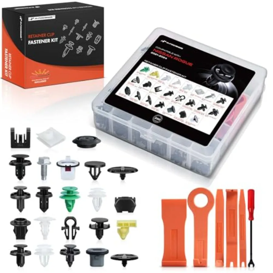 230PCS Bumper Retainer Clips Plastic Rivets Push Retainer Kit 23 Sizes 50.4oz Fender Weatherstrip Door Hood Trim Panel Clips Co
230PCS Bumper Retainer Clips Plastic Rivets Push Retainer Kit 23 Sizes 50.4oz Fender Weatherstrip Door Hood Trim Panel Clips Co