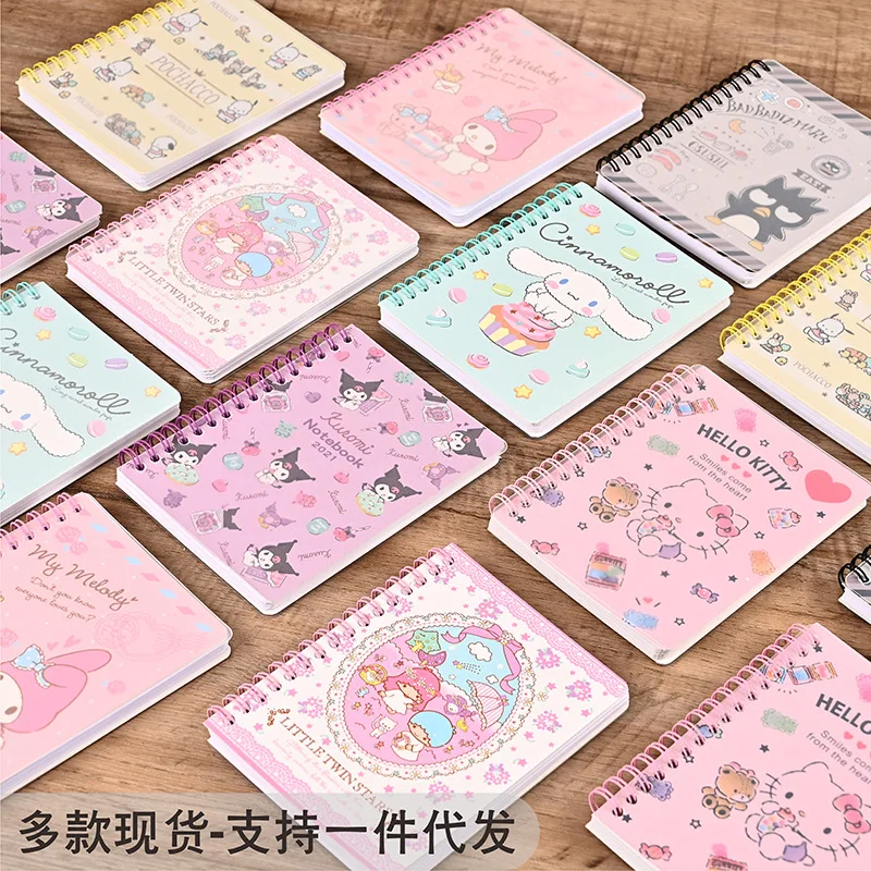 Cinnamoroll Pochacco Anime Kawaii MINISO School Notebook Cute Hello Kitty Mini Portable Notepad A6 Coil Book Gifts for Kids
Cinnamoroll Pochacco Anime Kawaii MINISO School Notebook Cute Hello Kitty Mini Portable Notepad A6 Coil Book Gifts for Kids