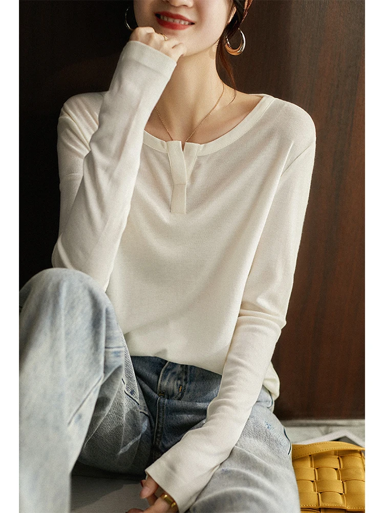 Silk Long Sve Base Layer irt Универсальная всесезонная одежда Свободный крой круглая футболка Ne Женская простая удобная удобная футболка...
Silk Long Sve Base Layer irt Универсальная всесезонная одежда Свободный крой круглая футболка Ne Женская простая удобная удобная футболка...