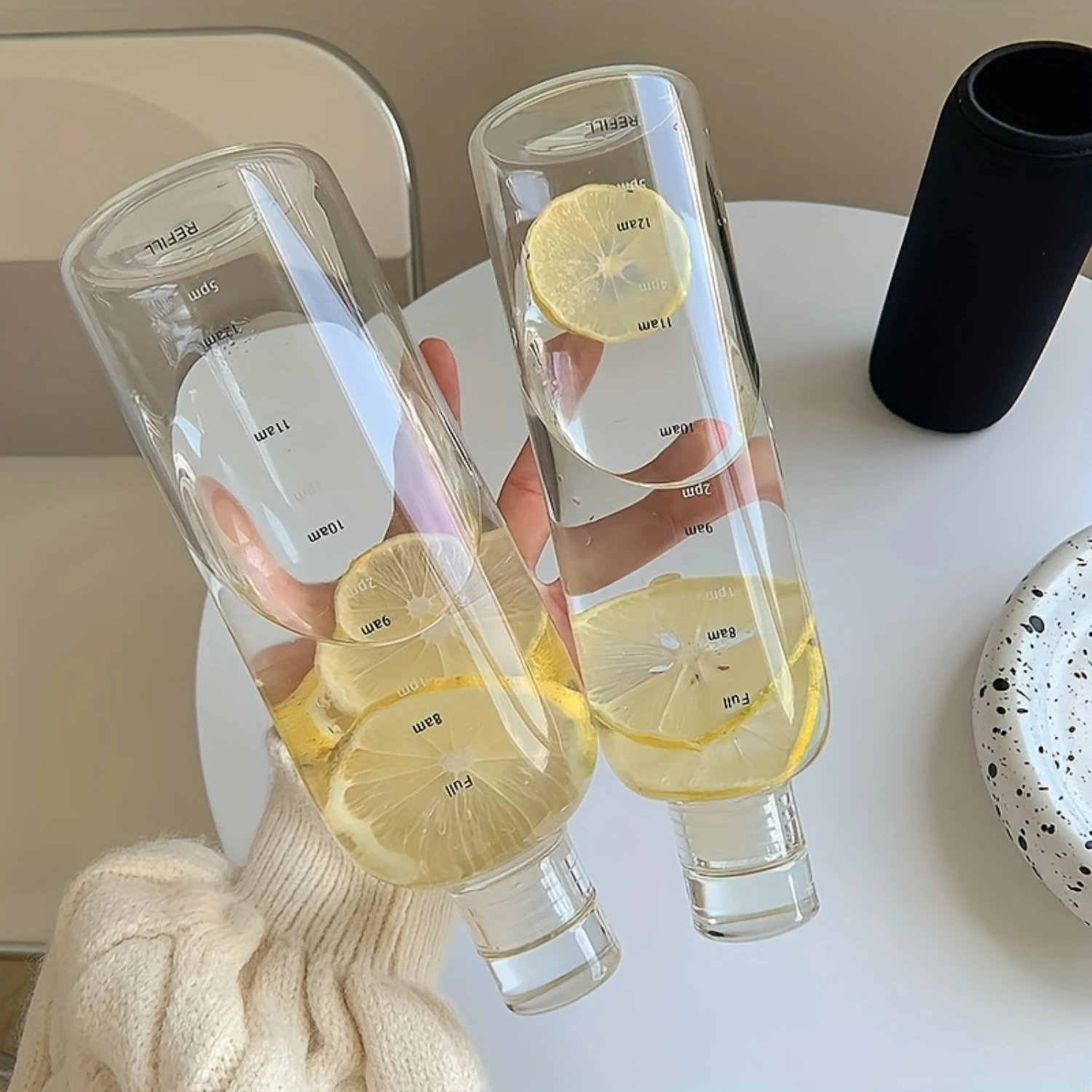 Large Capacity Glass Water Bottle With Time Marker Cover For Water Drink Transparent Milk Juice Simple Cup Birthday Gift for res
Large Capacity Glass Water Bottle With Time Marker Cover For Water Drink Transparent Milk Juice Simple Cup Birthday Gift for res
