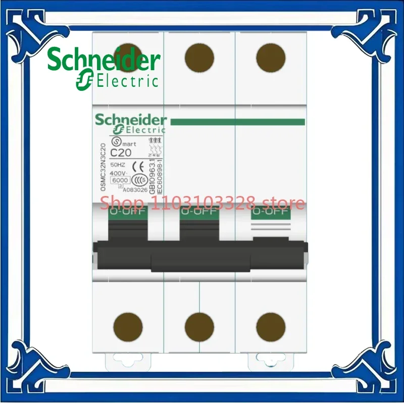 SchneiderMiniature Circuit Breaker Ac Quality Switch China Export Type C 3P 10A 16A 400V 50HZ 6KA Mini OSMC32N3C 400VAC
SchneiderMiniature Circuit Breaker Ac Quality Switch China Export Type C 3P 10A 16A 400V 50HZ 6KA Mini OSMC32N3C 400VAC