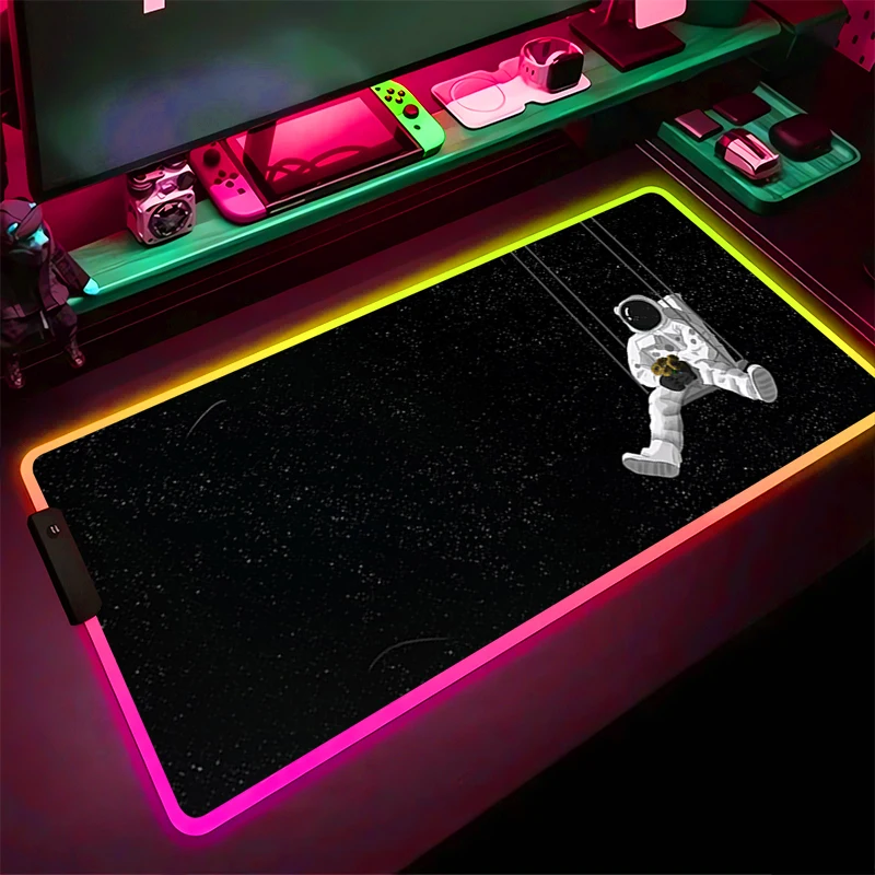 RGB LED Mouse Pad Gaming Mat PC Accessories Mousepad Desk Mat Non Slip Extended Pad Rubber Outer Space Astronauts Keyboard Pad
RGB LED Mouse Pad Gaming Mat PC Accessories Mousepad Desk Mat Non Slip Extended Pad Rubber Outer Space Astronauts Keyboard Pad