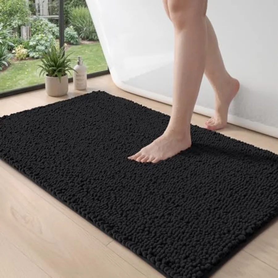 Bathroom Rugs 24x43 Super Soft Thick Chenille Absorbent Bath Mat Non Slip Machine Washable Fluffy Shag Bathmat for Tub Shower F
Bathroom Rugs 24x43 Super Soft Thick Chenille Absorbent Bath Mat Non Slip Machine Washable Fluffy Shag Bathmat for Tub Shower F