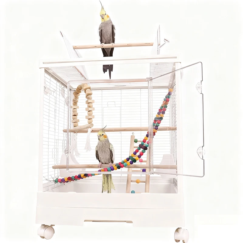 Solid Large Breeding Cage Luxurious Villa Horizontal Transparent Bird Cage-Anti-Splash Special for Parrot Made Metal
Solid Large Breeding Cage Luxurious Villa Horizontal Transparent Bird Cage-Anti-Splash Special for Parrot Made Metal