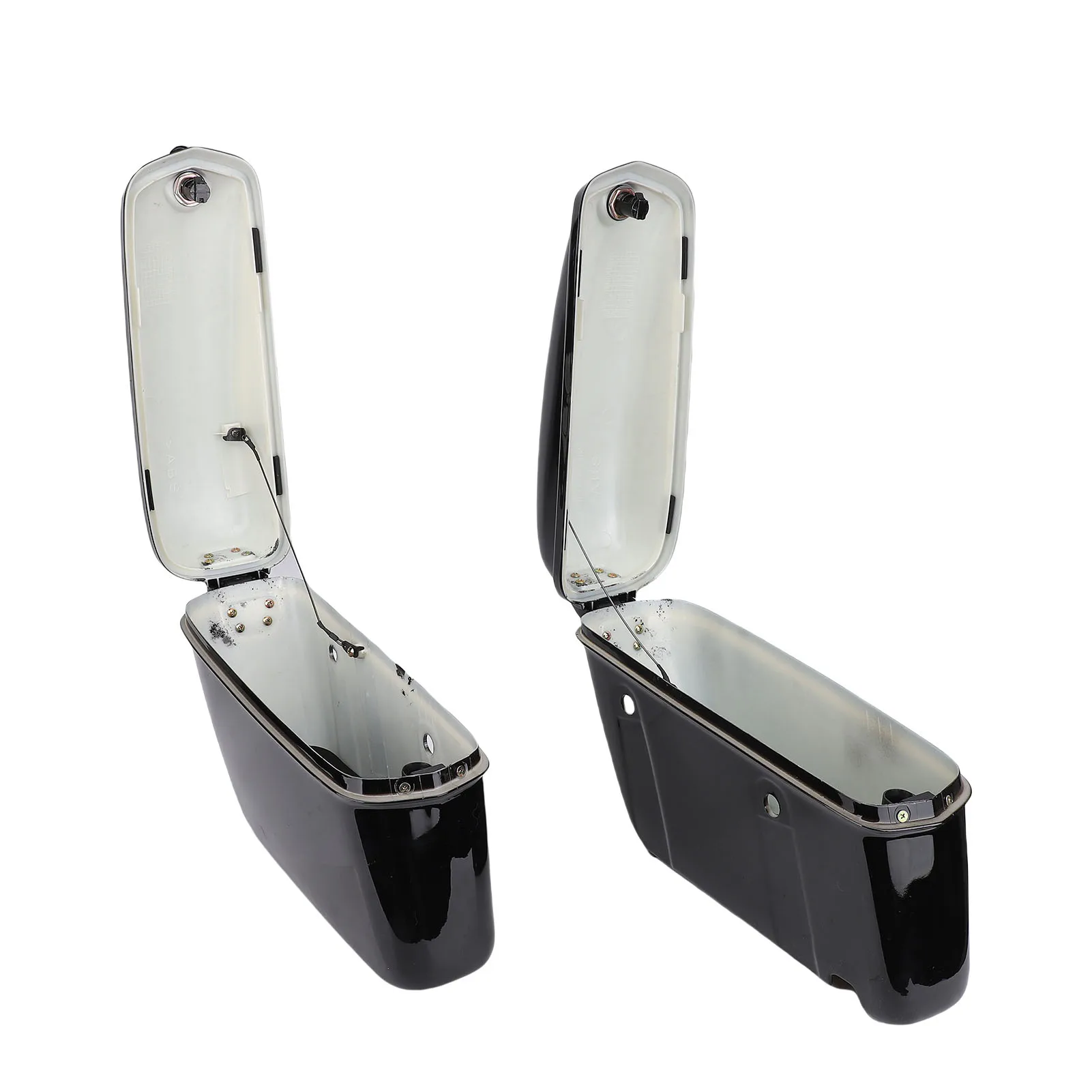 22L Motorcycle Hard Saddle Bags with Lock Rugged ABS Plastics Universal Motorcycle Trunk Side Storage Carrier Glossy Black
22L Motorcycle Hard Saddle Bags with Lock Rugged ABS Plastics Universal Motorcycle Trunk Side Storage Carrier Glossy Black