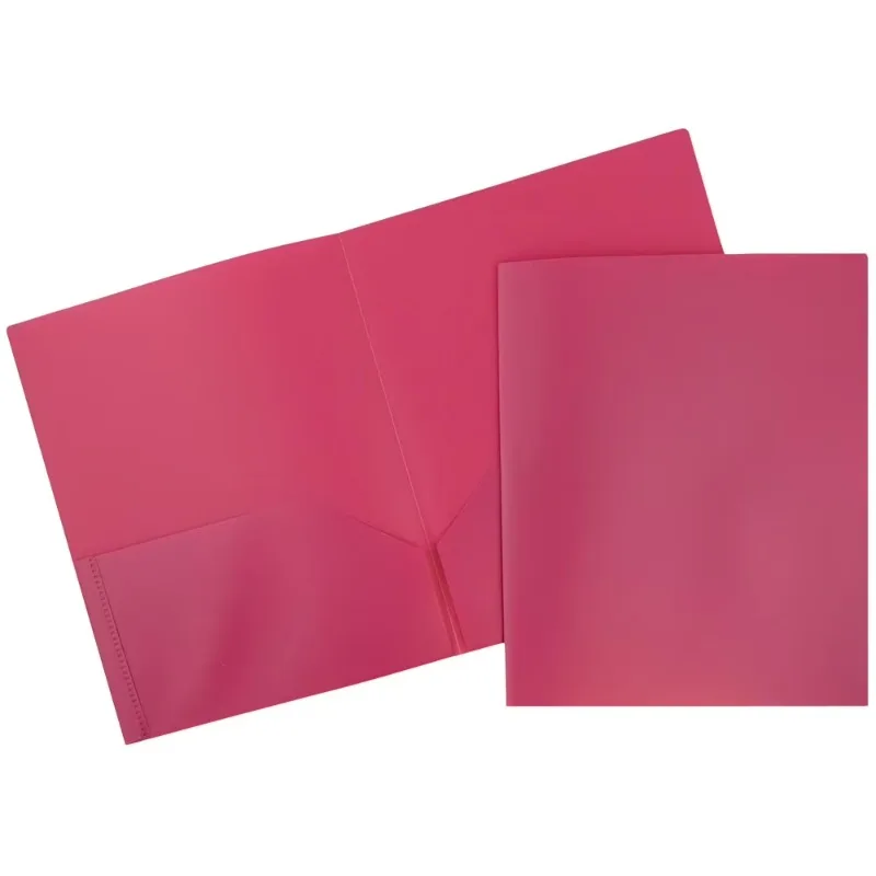 Plastic 2 Pocket School POP Folders, Fuchsia Hot Pink, 6/Pack
Plastic 2 Pocket School POP Folders, Fuchsia Hot Pink, 6/Pack