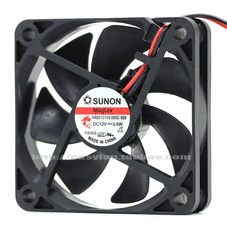 Совершенно новый SUNON 6 см 6015 12 В HA60151V4-000C-999 6 см Maglev бесшумный охлаждающий вентилятор
Совершенно новый SUNON 6 см 6015 12 В HA60151V4-000C-999 6 см Maglev бесшумный охлаждающий вентилятор