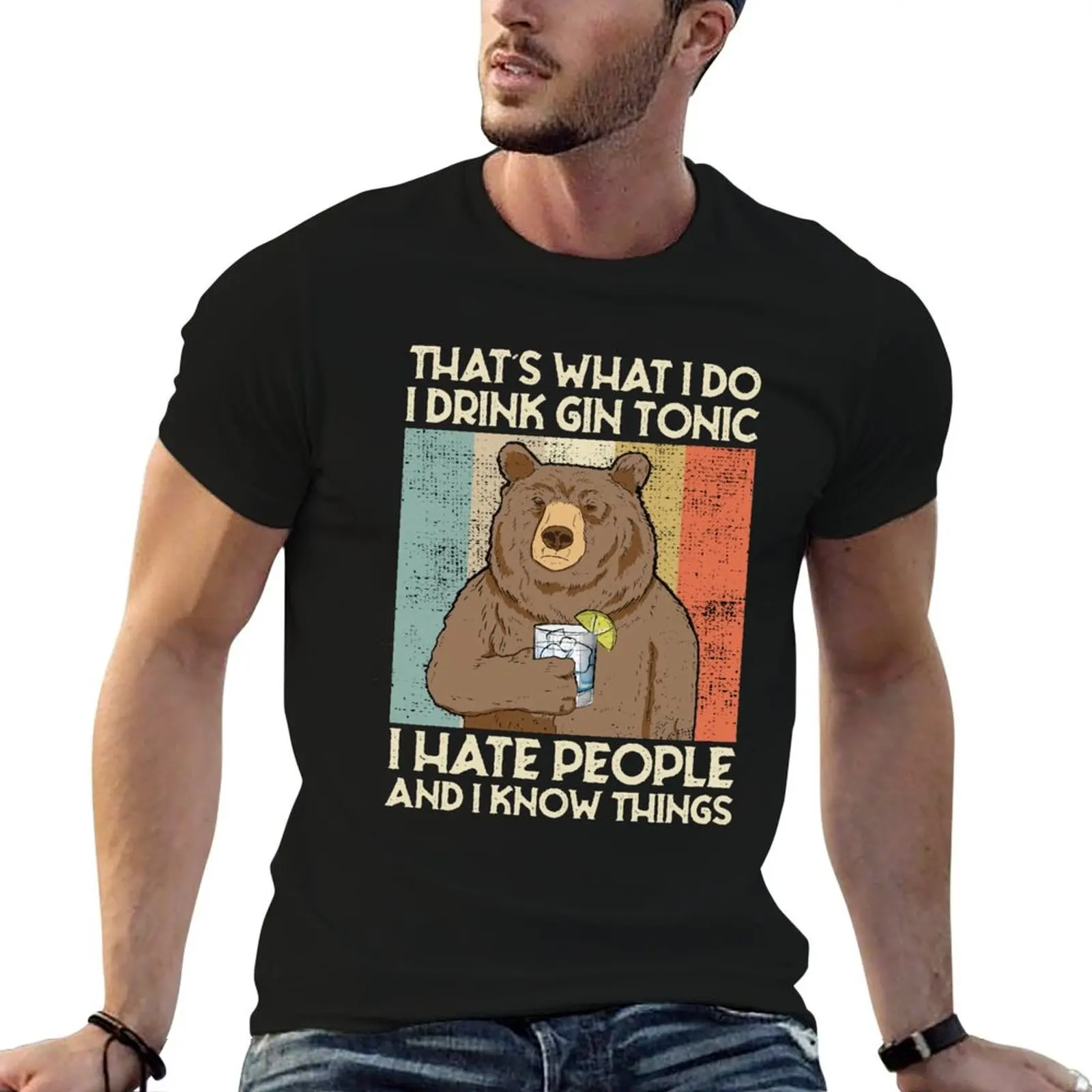 That′s what i do i drink gin tonic gin lover gift T-Shirt plus size tops rapper graphic tees blanks men clothes
That′s what i do i drink gin tonic gin lover gift T-Shirt plus size tops rapper graphic tees blanks men clothes