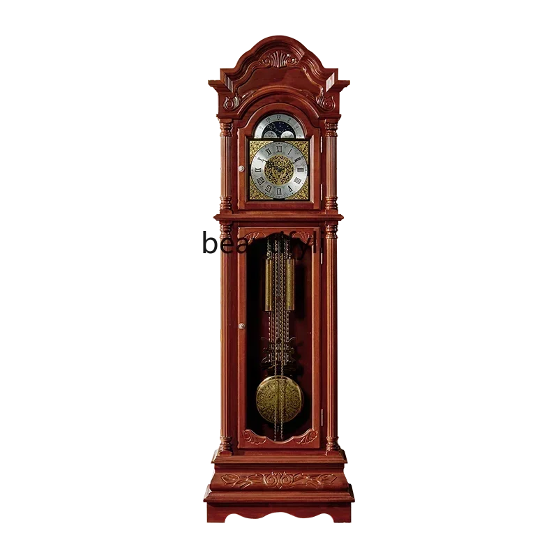 New Chinese Style the Grandfather Clock European Style Living Room Large Clock Retro American Vertical Pendulum Clock Machinery
New Chinese Style the Grandfather Clock European Style Living Room Large Clock Retro American Vertical Pendulum Clock Machinery
