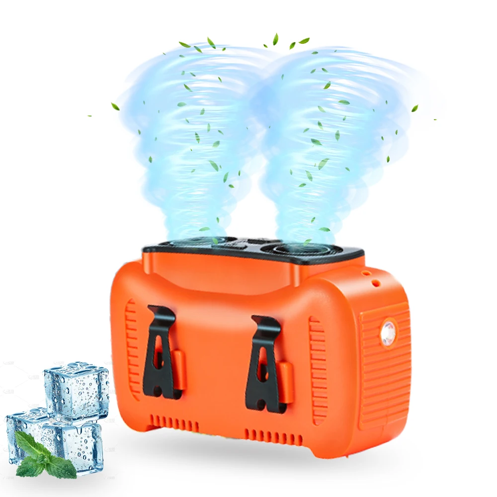 Portable Waist Fan with Belt Clip Light Mute hight speed Dual motor fans Neck Hanging Fan Suitable for Outdoor Travel of Office
Portable Waist Fan with Belt Clip Light Mute hight speed Dual motor fans Neck Hanging Fan Suitable for Outdoor Travel of Office