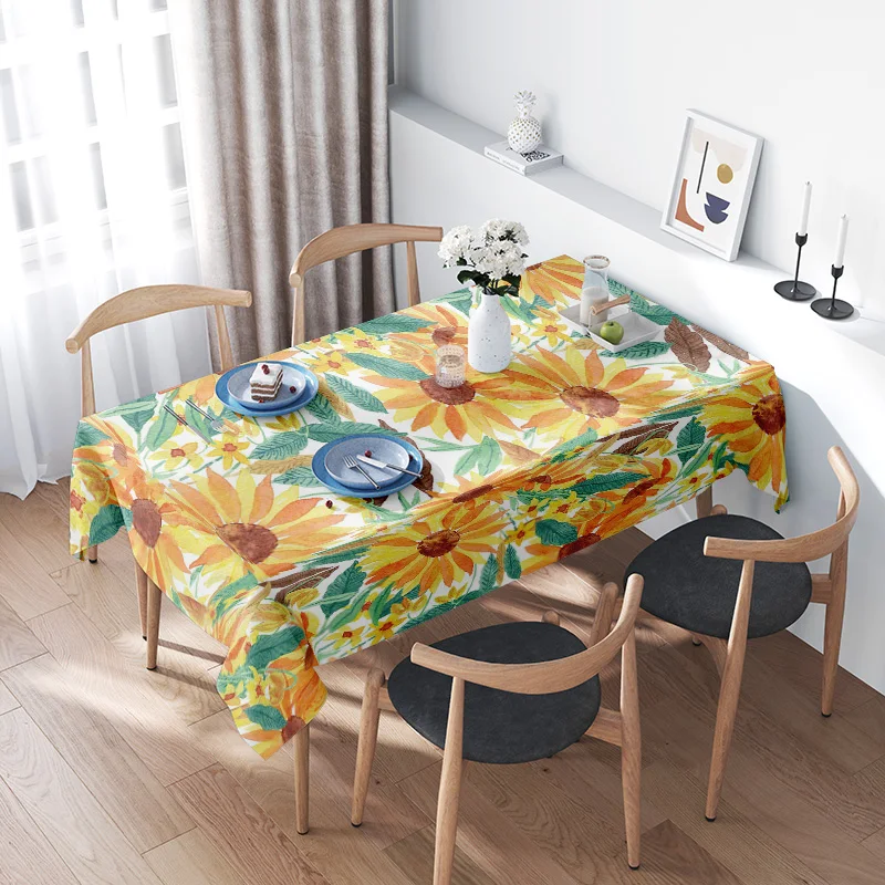 Vibrant Sunflower Tablecloth - Premium Printed Kitchen Decor Perfect for Dining Tables Events
Vibrant Sunflower Tablecloth - Premium Printed Kitchen Decor Perfect for Dining Tables Events