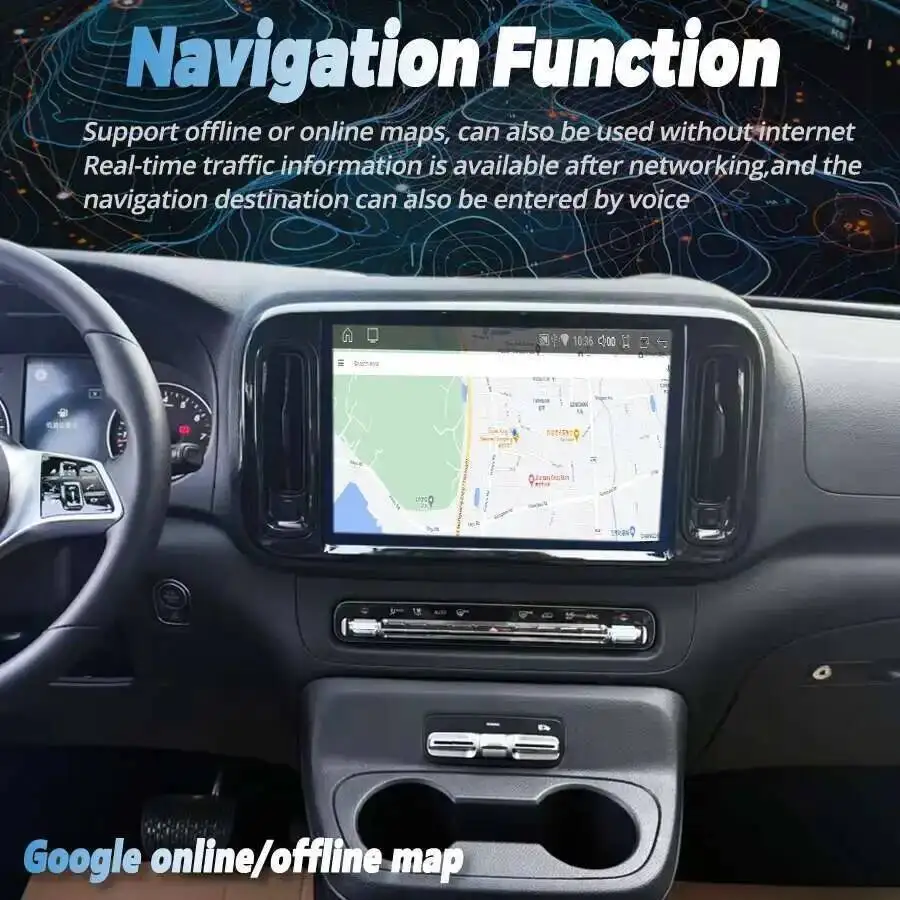 Видеоплеер с функцией записи, стерео, QLED-экран 13.3 дюйма, CarPlay, GPS-навигация для Mercedes Benz Vito 116 W447 2024
Видеоплеер с функцией записи, стерео, QLED-экран 13.3 дюйма, CarPlay, GPS-навигация для Mercedes Benz Vito 116 W447 2024