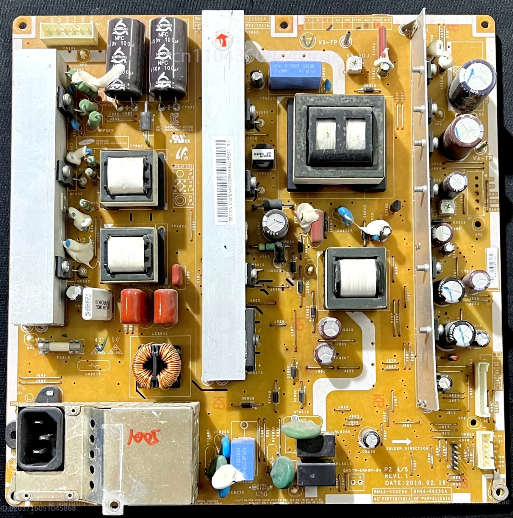 Плата питания PS42C350B1 BN44-00329A BN44-00330A PSPF301501A
Плата питания PS42C350B1 BN44-00329A BN44-00330A PSPF301501A