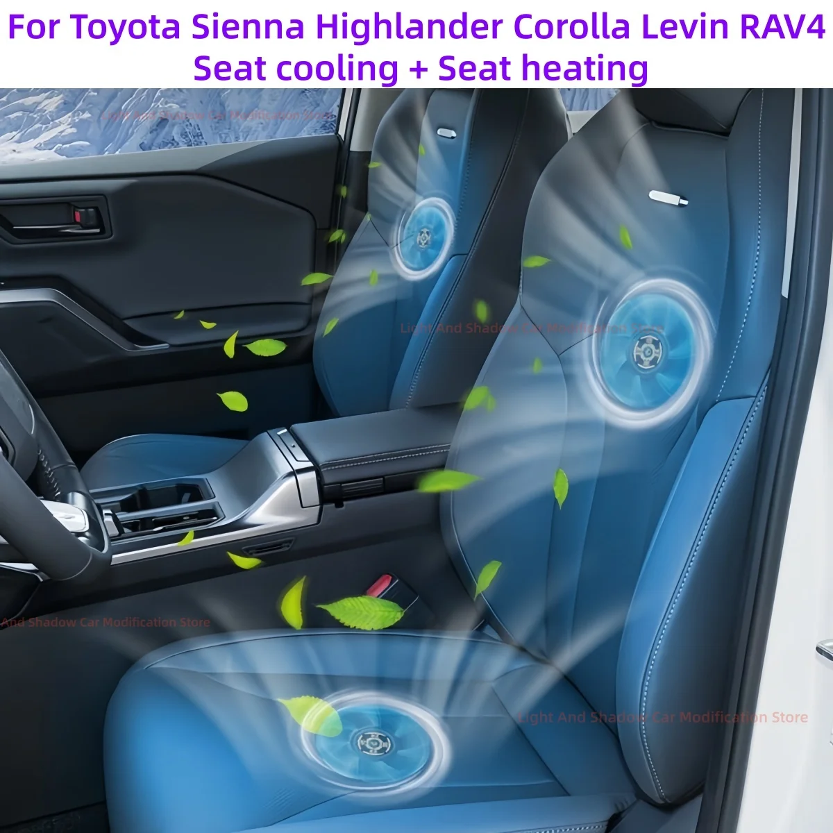 Seat ventilation Fit for Toyota Sienna Highlander Corolla Levin RAV4 Car modification Seat cooling Seat heating Car accessories
Seat ventilation Fit for Toyota Sienna Highlander Corolla Levin RAV4 Car modification Seat cooling Seat heating Car accessories