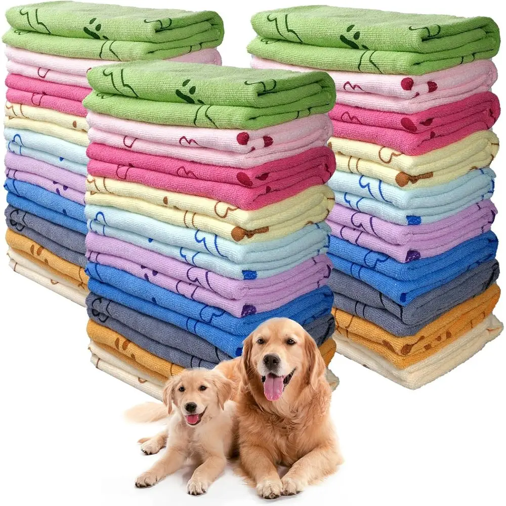 20x40 Inch Pack of 30 Vibrant Microfiber Dog Bath Towels - Quick Drying for Small to Large Pets
20x40 Inch Pack of 30 Vibrant Microfiber Dog Bath Towels - Quick Drying for Small to Large Pets