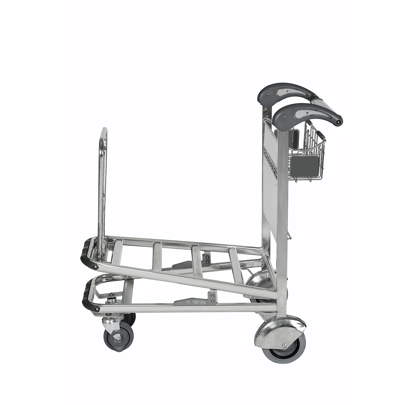 Stainless Steel 4 Wheels AirportHand Cart With Brake
Stainless Steel 4 Wheels AirportHand Cart With Brake