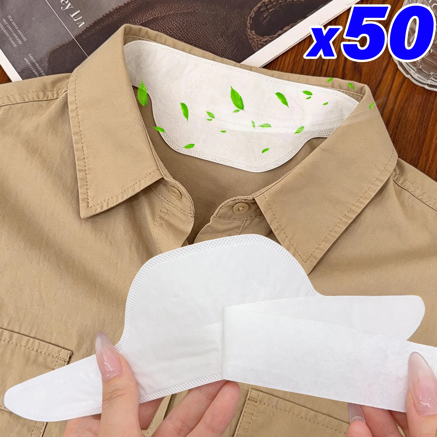 10/50pcs Disposable Collar Liner Sweat Absorbent Pads Invisible Shirt Protector Tape Breathable Self Adhesive Anti Stain Pads
10/50pcs Disposable Collar Liner Sweat Absorbent Pads Invisible Shirt Protector Tape Breathable Self Adhesive Anti Stain Pads