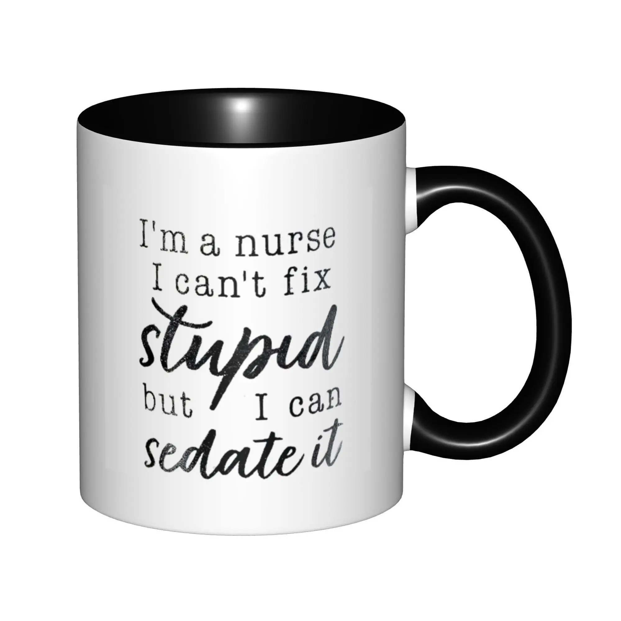 I'm a Nurse for Women and Men Mugs With Black Handle Birthday Coffee Mugs Ceramic Tea Cups 11oz
I'm a Nurse for Women and Men Mugs With Black Handle Birthday Coffee Mugs Ceramic Tea Cups 11oz