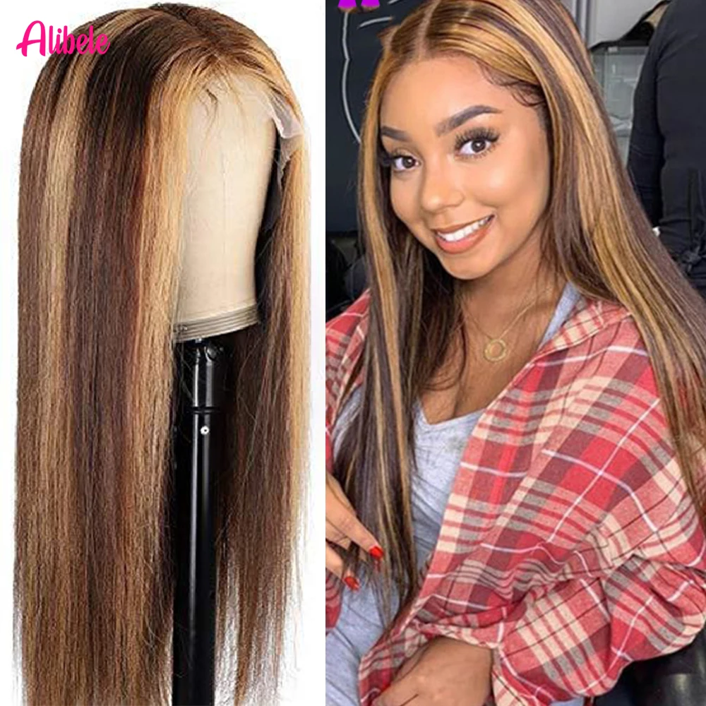Alibele Wholesale 13x6 Pre Bleached Hd Lace Frontal Wigs Highlight Human Hair Wigs Straight Ombre P4/27 Piano Colored For Women
Alibele Wholesale 13x6 Pre Bleached Hd Lace Frontal Wigs Highlight Human Hair Wigs Straight Ombre P4/27 Piano Colored For Women