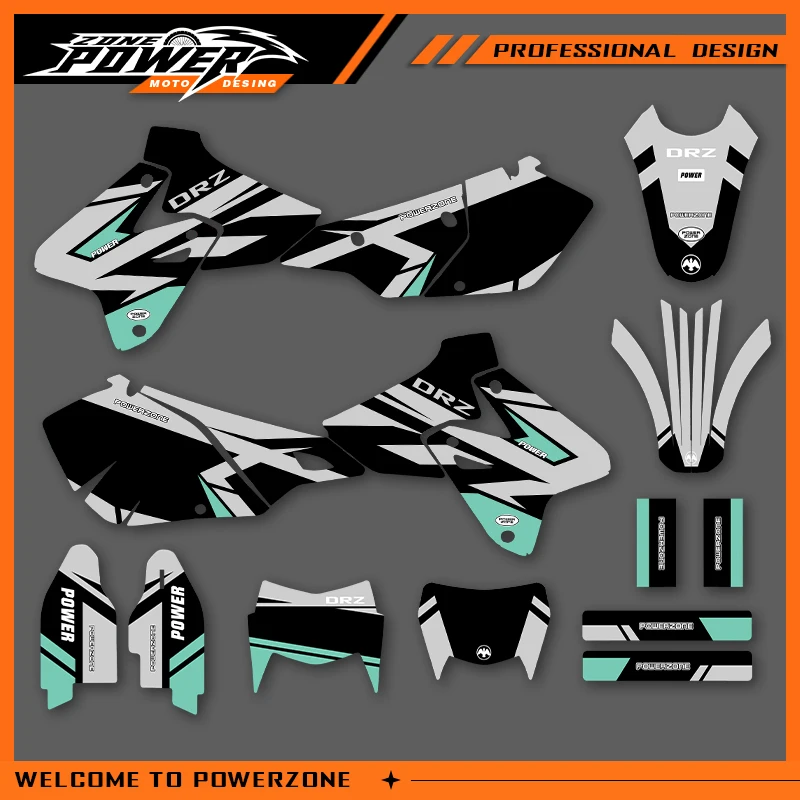 POWERZONE Motocross Team Graphics Background Sticker Decal Kits For SUZUKI 1999-2022 DRZ400-S-SM-E 400cc Customized Number 08
POWERZONE Motocross Team Graphics Background Sticker Decal Kits For SUZUKI 1999-2022 DRZ400-S-SM-E 400cc Customized Number 08