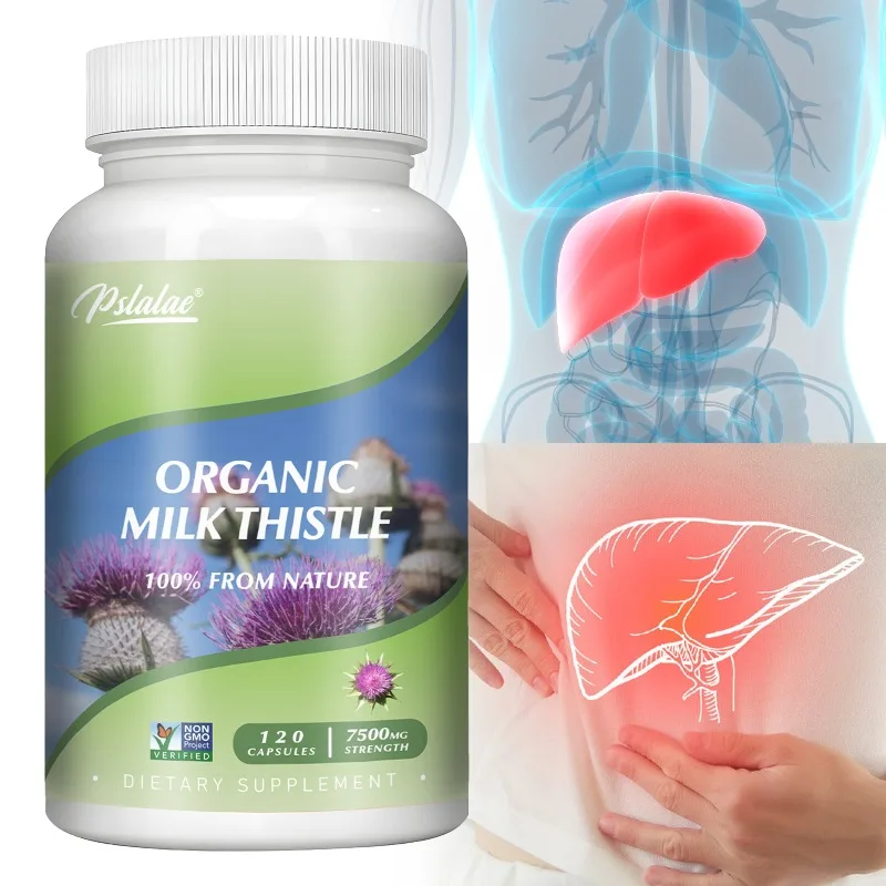Milk Thistle Extract Supplement for Liver Detoxification, Repair and Nourishing, Antioxidant
Milk Thistle Extract Supplement for Liver Detoxification, Repair and Nourishing, Antioxidant