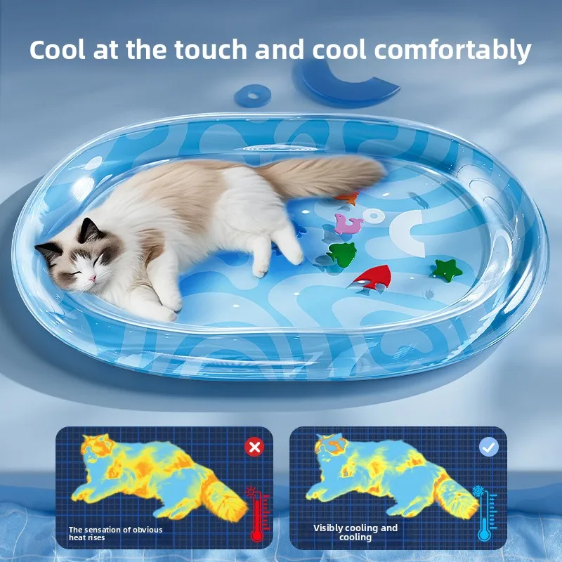 Cat Water Mattress Pet Pat Water Mattress Large Dog Summer Inflatable Water Ice Pad Cool Thickened Kennel Cat Litter Supplies
Cat Water Mattress Pet Pat Water Mattress Large Dog Summer Inflatable Water Ice Pad Cool Thickened Kennel Cat Litter Supplies