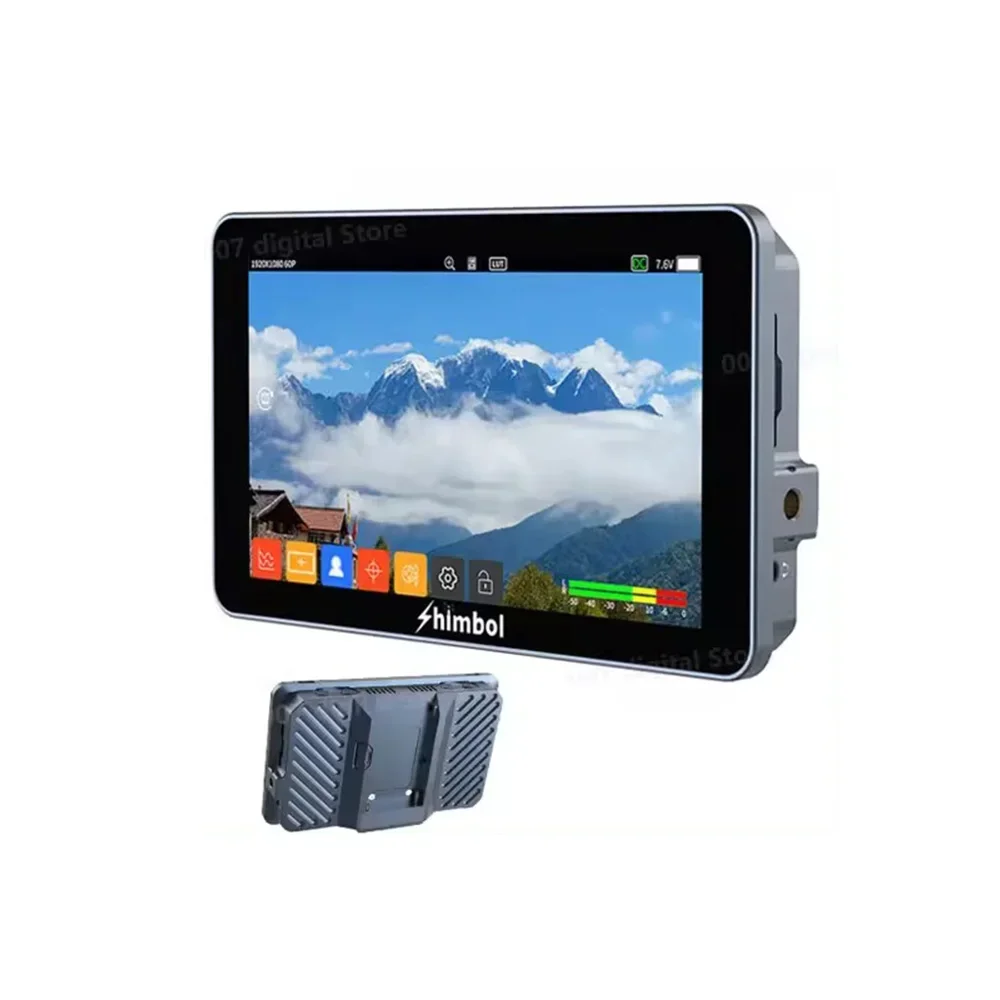 Shimbol M5 5.5 Inch 1200nit Ultra Bright Full HD Screen 4K30 3D LUT HDMI-Compatibled Camera Field Monitor with Hot Shoe Mount
Shimbol M5 5.5 Inch 1200nit Ultra Bright Full HD Screen 4K30 3D LUT HDMI-Compatibled Camera Field Monitor with Hot Shoe Mount