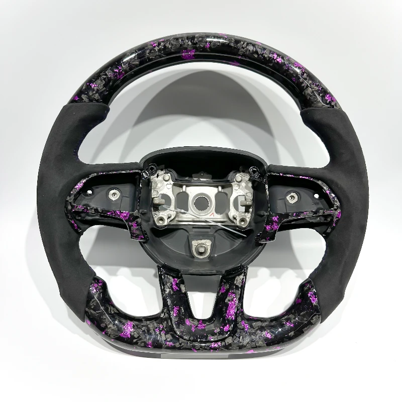 FOR Challenger Purple Forged Carbon Fiber Customizable Sports Steering Wheel Suitable for Charger Challenger SRT Wheel Parts
FOR Challenger Purple Forged Carbon Fiber Customizable Sports Steering Wheel Suitable for Charger Challenger SRT Wheel Parts