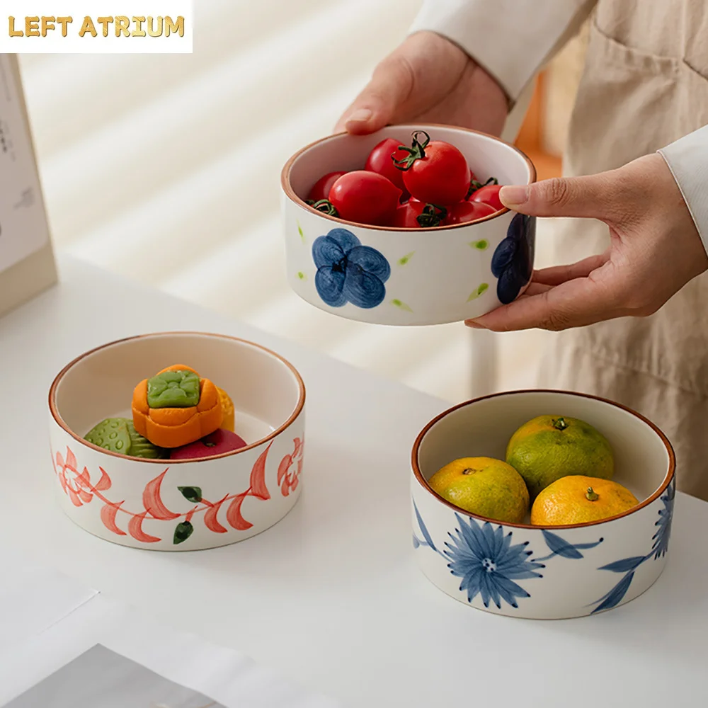 Japanese Style Porcelain Bowl Hand-Painted Plants Flower Round Ceramic Food Container Breakfast Milk Oats Yogurt Salad Bowls
Japanese Style Porcelain Bowl Hand-Painted Plants Flower Round Ceramic Food Container Breakfast Milk Oats Yogurt Salad Bowls