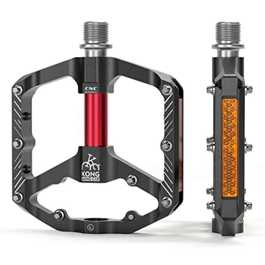 Mountain Bike Pedals with 3 Seal Bearing - 9/16" MTB Pedals Platform Lightweight - Non-Slip Bicycle Pedals for BMX MTB
Mountain Bike Pedals with 3 Seal Bearing - 9/16" MTB Pedals Platform Lightweight - Non-Slip Bicycle Pedals for BMX MTB