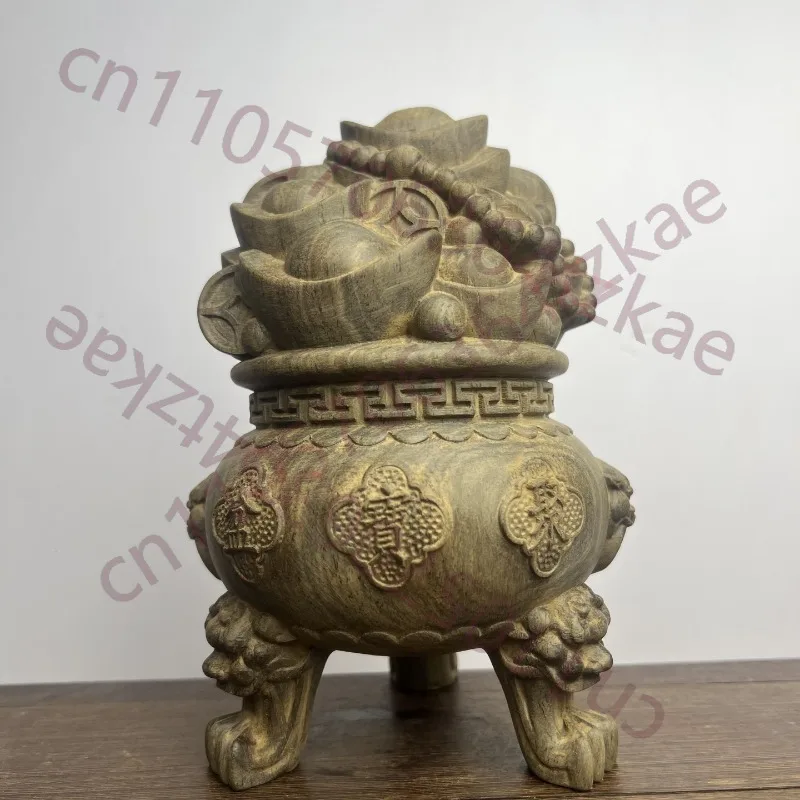 Hand-Carved Agarwood Treasure Pot - 7.5" & 3.9" Money Coin Ingot Basin Feng Shui Home Decor Lucky Gift
Hand-Carved Agarwood Treasure Pot - 7.5" & 3.9" Money Coin Ingot Basin Feng Shui Home Decor Lucky Gift