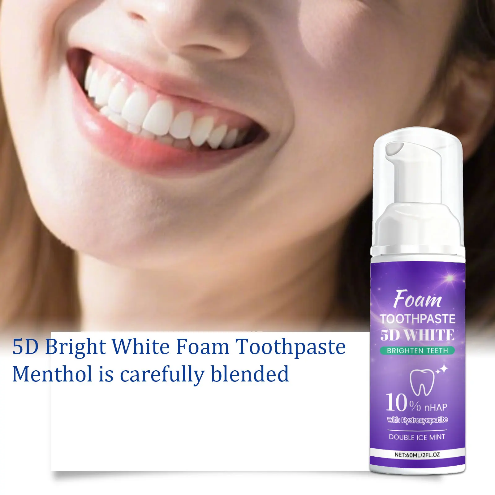 5D White Foam Toothpaste Stick Teeth Whitening Oral Hygiene Cleaning Tool for Fresh Breath Dental Care
5D White Foam Toothpaste Stick Teeth Whitening Oral Hygiene Cleaning Tool for Fresh Breath Dental Care