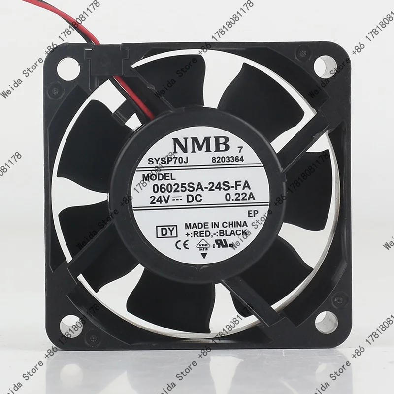 06025SA-24S-FA NMB 6025 5V 12V 48V DC24V 0.22A AC EC Original NMB Frequency Converter Heat Sink
06025SA-24S-FA NMB 6025 5V 12V 48V DC24V 0.22A AC EC Original NMB Frequency Converter Heat Sink