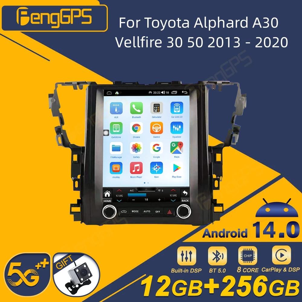 Для Toyota Alphard A30 Vellfire 30 50 2013-2020 Android автомобильный радиоприемник беспроводной стереоприемник Carplay авторадио мультимедийный плеер
Для Toyota Alphard A30 Vellfire 30 50 2013-2020 Android автомобильный радиоприемник беспроводной стереоприемник Carplay авторадио мультимедийный плеер