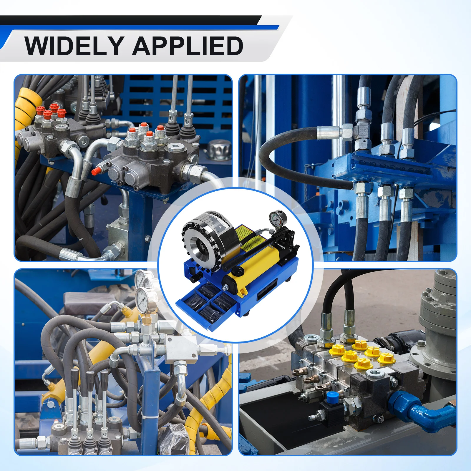 Автоматический обжимной пресс высокого давления с 8 наборами насадок, ручной станок для обжима шлангов, многодиаметровый, для автомобильных и экскаваторных линий
Автоматический обжимной пресс высокого давления с 8 наборами насадок, ручной станок для обжима шлангов, многодиаметровый, для автомобильных и экскаваторных линий