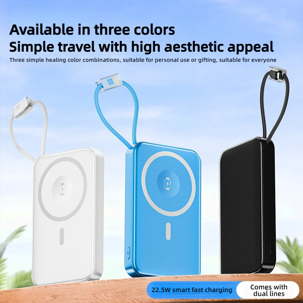 OUIO 20000mAh Wireless Magnetic Power Bank for iPhone 17-12 Magsafe Battery Pack Portable Charger with Built-in USB C Cable
OUIO 20000mAh Wireless Magnetic Power Bank for iPhone 17-12 Magsafe Battery Pack Portable Charger with Built-in USB C Cable