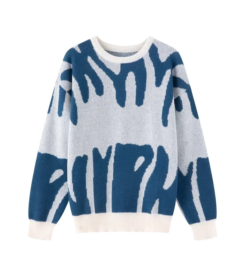 Новый модный весенне-осенний свитер с нестандартным жаккардовым узором, повседневный пуловер с круглым вырезом, вязаный мужской пуловер с цветовыми блоками
Новый модный весенне-осенний свитер с нестандартным жаккардовым узором, повседневный пуловер с круглым вырезом, вязаный мужской пуловер с цветовыми блоками