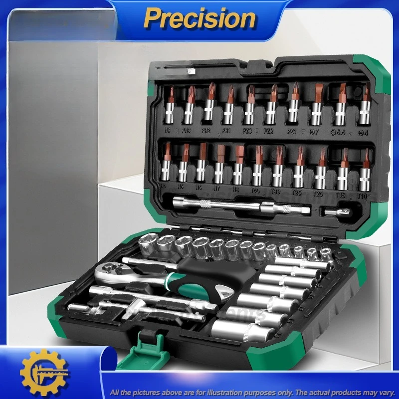 2026 53 Pcs Manual Tool Kit Multi Function Ratchet Socket Wrench Set Compact Fast Repair Toolbox for Auto Maintenance
2026 53 Pcs Manual Tool Kit Multi Function Ratchet Socket Wrench Set Compact Fast Repair Toolbox for Auto Maintenance