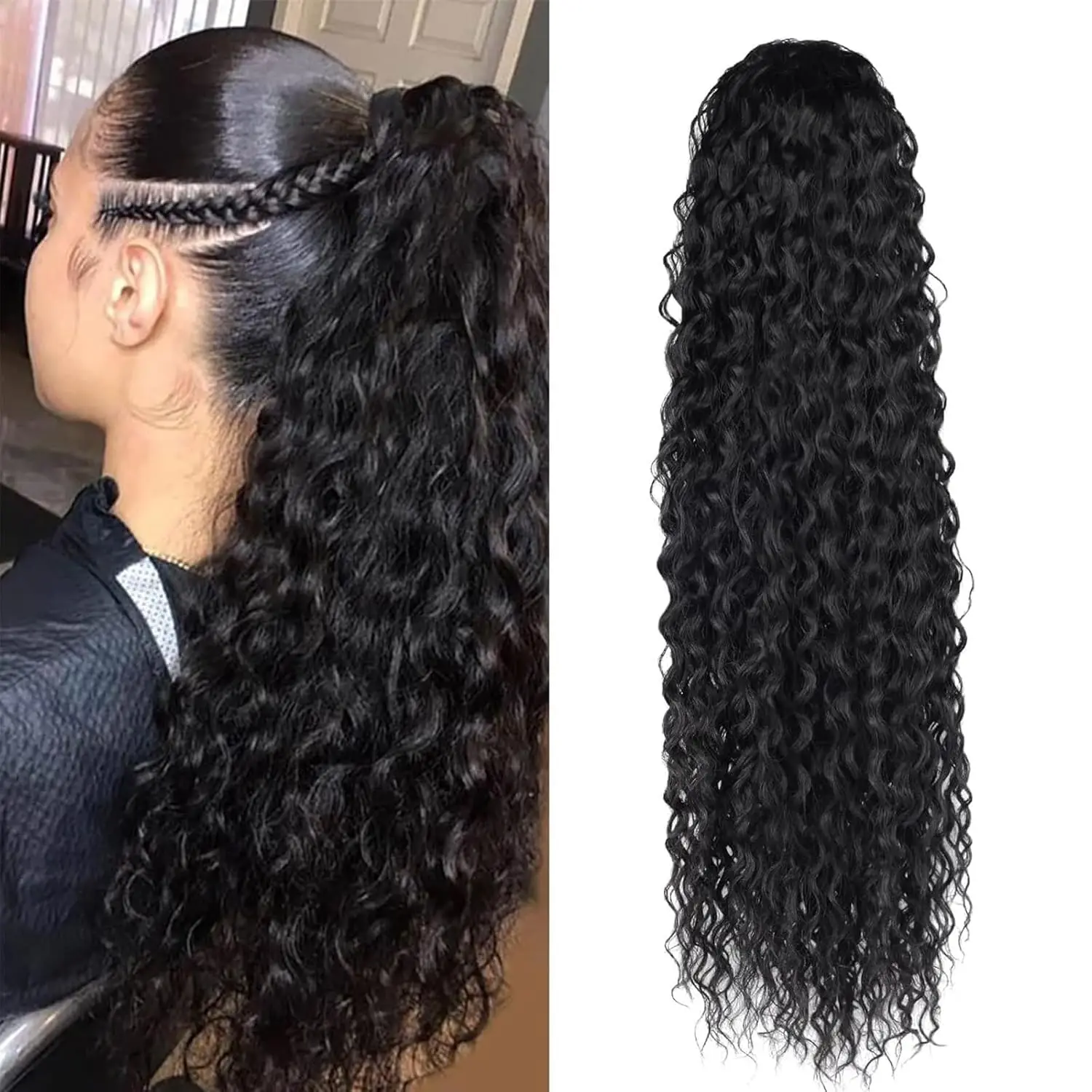 30inch Synthetic Wig Long Curly Wave Drawstring Ponytail HairPieces Extension Heat Resistant Clip in For Women Girl
30inch Synthetic Wig Long Curly Wave Drawstring Ponytail HairPieces Extension Heat Resistant Clip in For Women Girl