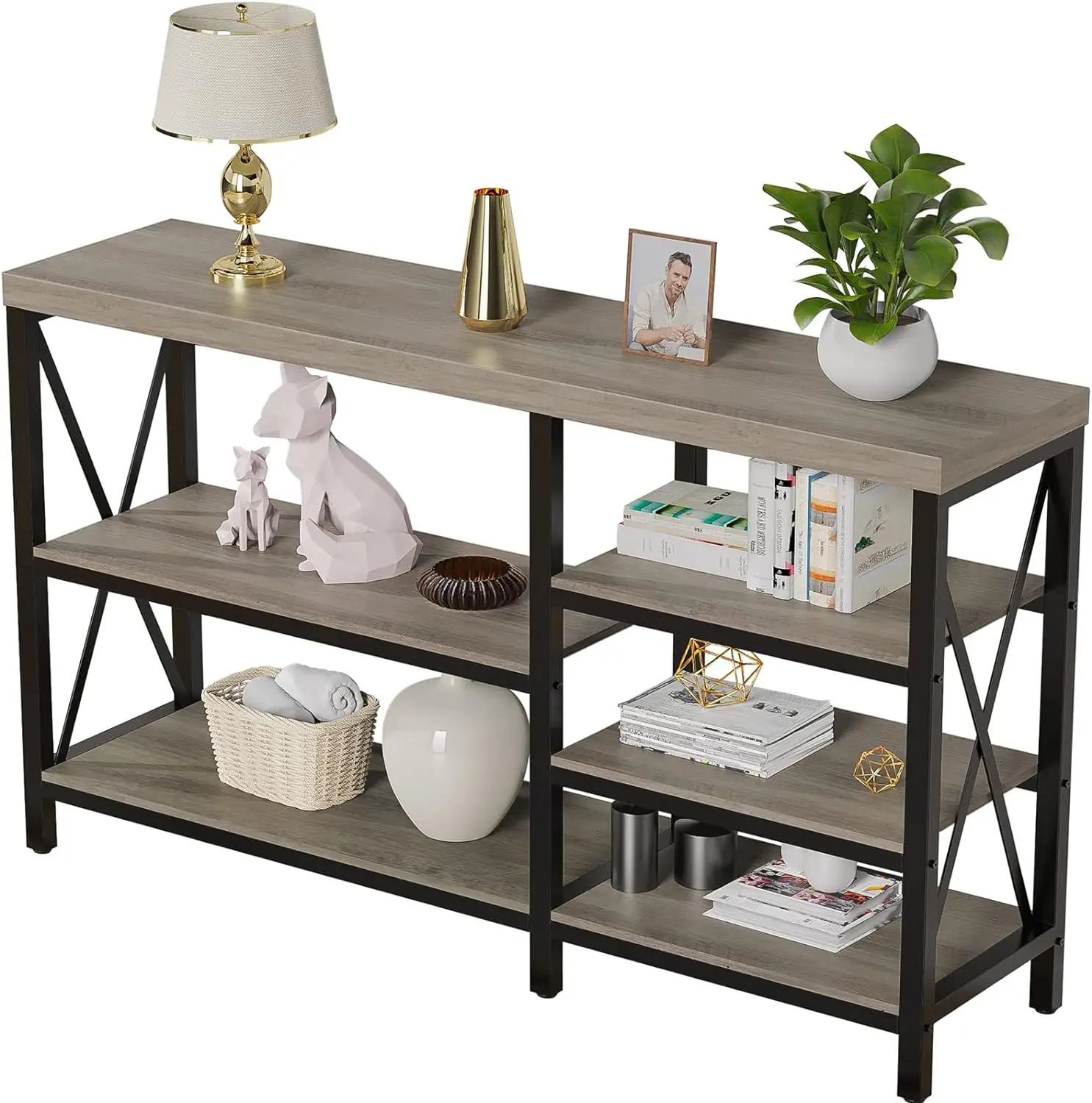 Modern Console Table, Faux Marble Entryway Table Narrow Sofa Table with Storage Shelves, Gold Accent Table for Living Room,
Modern Console Table, Faux Marble Entryway Table Narrow Sofa Table with Storage Shelves, Gold Accent Table for Living Room,